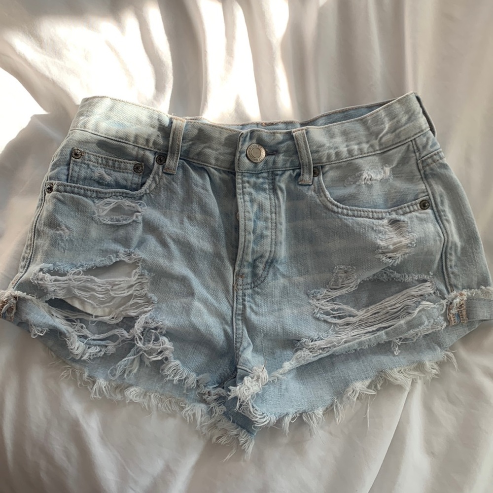 AE High Waisted Jean Shorts